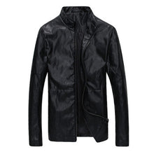 Men Leather Pu Jackets and Coats Men's Casual Slim Fit Large Size Jackets Coats Cardigans Outwear BL