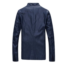 Men Leather Pu Jackets and Coats Men's Casual Slim Fit Large Size Jackets Coats Cardigans Outwear BL