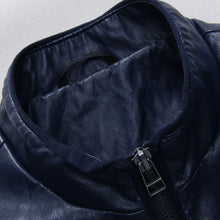 Men Leather Pu Jackets and Coats Men's Casual Slim Fit Large Size Jackets Coats Cardigans Outwear BL