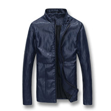 Men Leather Pu Jackets and Coats Men's Casual Slim Fit Large Size Jackets Coats Cardigans Outwear BL
