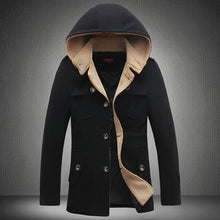 Men Padded Coat Jacket Parkas Trench Coat Men Casual Slim Fit Thickening Large Size Wool Padded Coat BL