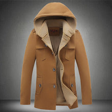 Men Padded Coat Jacket Parkas Trench Coat Men Casual Slim Fit Thickening Large Size Wool Padded Coat BL