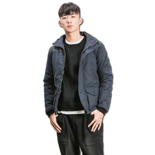 Men Padded Cotton Hooded Jackets Jaqueta Masculina Men's Casual Slim Fit Zipper Veste Homme Jackets Outwear Hombre BL