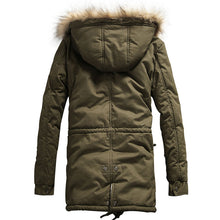 Men Parkas Jacket Coat Men's Casual Slim Fit Thickening Plus Velvet Down Parkas Jacket Cotton Coat Outwear BL