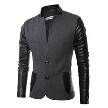 Men Patchwork Blazers and Jackets Coats Herren Anzug Men's Casual Slim Fit Long Sleeved Blazers Veste De Loisir BL