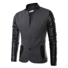 Men Patchwork Blazers and Jackets Coats Herren Anzug Men's Casual Slim Fit Long Sleeved Blazers Veste De Loisir BL
