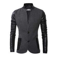 Men Patchwork Blazers and Jackets Coats Herren Anzug Men's Casual Slim Fit Long Sleeved Blazers Veste De Loisir BL
