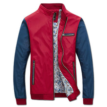 Men Patchwork Zipper Jackets Coats Jaqueta Masculina Men's Casual Slim Fit Large Size Veste Homme Jackets BL