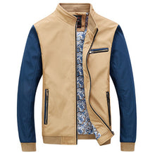 Men Patchwork Zipper Jackets Coats Jaqueta Masculina Men's Casual Slim Fit Large Size Veste Homme Jackets BL