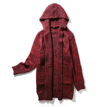 Men Plus Size Hooded Coats Sweaters Sweatercoats Cardigans Men's Casual Slim Fit Knitted Sweaters Hombre BL