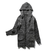 Men Plus Size Hooded Coats Sweaters Sweatercoats Cardigans Men's Casual Slim Fit Knitted Sweaters Hombre BL