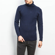 Men Plus Size Turtleneck Sweaters Pullovers Men's Casual Slim Fit Long Sleeved Knitted Sweaters Hombre BL