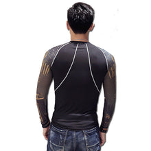 Men Printing Funny T Shirts Tees Tops Camisa Masculina Men's Casual Slim Fit O Neck Long Sleeved T Shirts BL