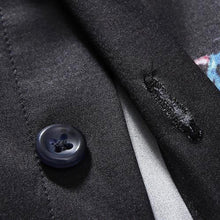 Men Printing Shirts Hombre Camisa Masculina Men's Casual Slim Fit Long Sleeved Turn Down Collar Large Size Shirts BL