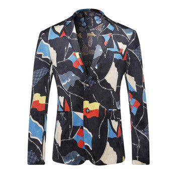 Men Single Breasted Blazers Dress Suits Jaqueta Masculina Men's Casual Slim Fit Long Sleeved Blazer Terno Masculino BL