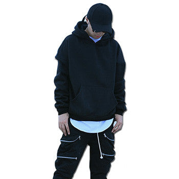 Men Solid Color Hoodies and Sweatshirts Pullovers Sportswear Men's Casual Slim Fit Fleece Hooded Coats BL