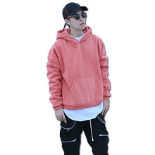 Men Solid Color Hoodies and Sweatshirts Pullovers Sportswear Men's Casual Slim Fit Fleece Hooded Coats BL