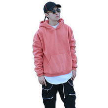 Men Solid Color Hoodies and Sweatshirts Pullovers Sportswear Men's Casual Slim Fit Fleece Hooded Coats BL
