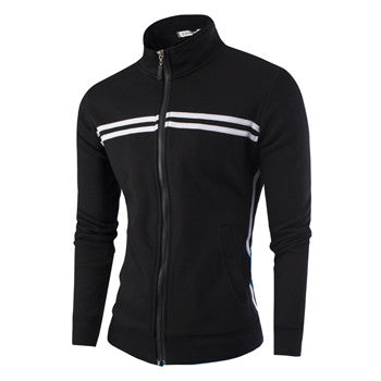 Men Stand Collar Jackets Coats Cardigans Sweatshirts Hoodies Men's Casual Slim Fit Large Size Zipper Jackets BL
