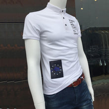 Men Turn Down Collar Polo Shirts Men's Casual Slim Fit Large Size Short Sleeved Polo Shirts Outwear Hombre BL