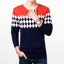 Men Sweater s Pullover Sweater Men Long Sleeves Sweaters Knitted V-Neck Slim Sweater Plus Size BL