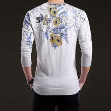 Men Sweaters and Pullovers Men's Casual Slim Fit Large Size Long Sleeved Knitted Wool Floral Sweaters Pullovers Men BL