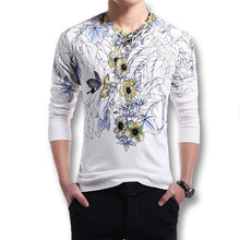 Men Sweaters and Pullovers Men's Casual Slim Fit Large Size Long Sleeved Knitted Wool Floral Sweaters Pullovers Men BL