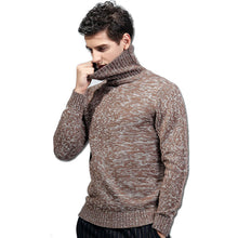 Men Turtleneck Sweaters and Pullovers Hombre Menswear Men's Casual Slim Fit Long Sleeved Knitted Sweaters BL