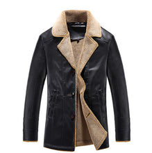 Men Fleece Leather PU Cotton Jackets Coats Jaqueta Masculina Men's Casual Slim Fit Veste Homme Padded Jacket BL