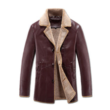 Men Fleece Leather PU Cotton Jackets Coats Jaqueta Masculina Men's Casual Slim Fit Veste Homme Padded Jacket BL