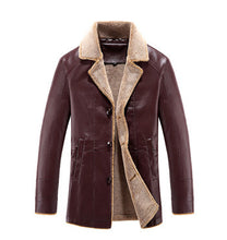 Men Fleece Leather PU Cotton Jackets Coats Jaqueta Masculina Men's Casual Slim Fit Veste Homme Padded Jacket BL