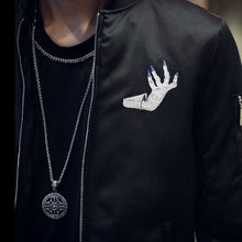 Men Floral Cotton Padded Jackets and Coats Jaqueta Masculina Men's Casual Slim Fit Veste Homme Jackets BL