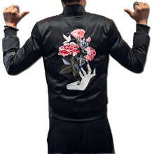 Men Floral Cotton Padded Jackets and Coats Jaqueta Masculina Men's Casual Slim Fit Veste Homme Jackets BL