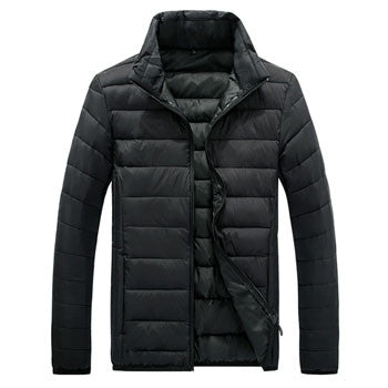 Men Jackets and Coats Jaqueta Masculina Overcoat Men's Casual Slim Fit Large Size Zipper Stand Collar Jacket BL