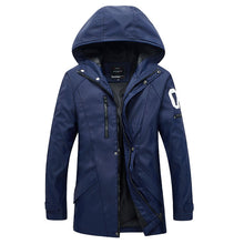 Men Jackets and Coats Veste Homme Parkas Jaqueta Jackets Men's Casual Slim Fit Wadded Men Hooded Coat S- BL