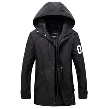 Men Jackets and Coats Veste Homme Parkas Jaqueta Jackets Men's Casual Slim Fit Wadded Men Hooded Coat S- BL