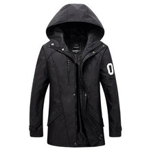 Men Jackets and Coats Veste Homme Parkas Jaqueta Jackets Men's Casual Slim Fit Wadded Men Hooded Coat S- BL