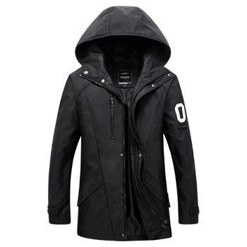 Men Jackets and Coats Veste Homme Parkas Jaqueta Jackets Men's Casual Slim Fit Wadded Men Hooded Coat S- BL