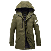 Men Jackets and Coats Veste Homme Parkas Jaqueta Jackets Men's Casual Slim Fit Wadded Men Hooded Coat S- BL