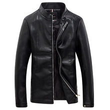 Men Leather PU Zipper Jackets Coats Outwear Jaqueta Masculina Men's Casual Slim Fit Large Size Jackets BL