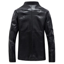 Men Leather PU Zipper Jackets Coats Outwear Jaqueta Masculina Men's Casual Slim Fit Large Size Jackets BL