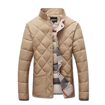 Men Solid Color Padded Cotton Jackets Coats Jaqueta Masculina Men's Casual Slim Fit Veste Homme Jackets Men BL