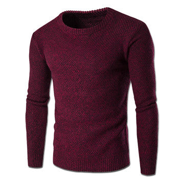 Men Sweaters and Pullovers Hombre Men's Casual Slim Fit Long Sleeved O Neck Knitted Sweater Outwear Clothing BL