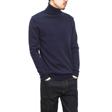 Men Turtleneck Sweaters Pullovers Men's Casual Slim Fit Long Sleeved Knitted Plus Size Sweaters BL