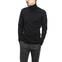 Men Turtleneck Sweaters Pullovers Men's Casual Slim Fit Long Sleeved Knitted Plus Size Sweaters BL