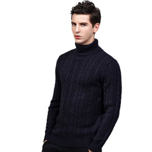 Menswear Turtleneck Sweaters and Pullovers Hombre Men's Casual Slim Fit Long Sleeved Knitted Sweaters BL
