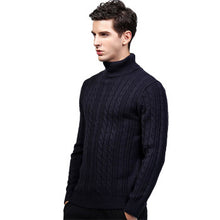 Menswear Turtleneck Sweaters and Pullovers Hombre Men's Casual Slim Fit Long Sleeved Knitted Sweaters BL