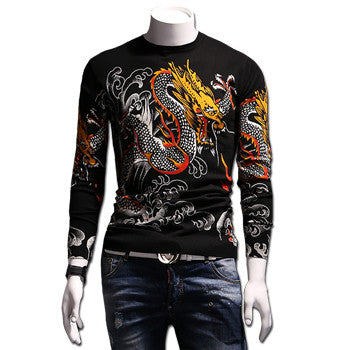 Model Wool Sweaters and Pullovers Menswear Hombre Men's Casual Slim Fit Long Sleeved O Neck Knitted Sweaters BL