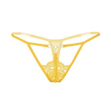 Women's Sexy Lace Pearl Low-Waist G-String Hollow Underwear Women Thongs Panties G String For Ladies BL