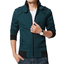Casual Jacket Solid Fall Mens Jackets and Coats Men's Jacket Plus Size Khaki BL